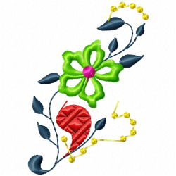 Flowers And Tree Embroidery Design 5 Flowers And Tree Embroidery Design 5